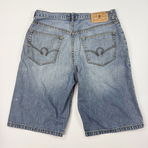 Vintage Rocawear Baggy Jorts Mens Size 34 Grunge Hip Hop Skater Cyber Y2K‎ - Picture 2 of 7